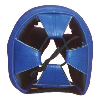 Шлем боксерский 1 (М) открыт синий, кожа 1640342 фото