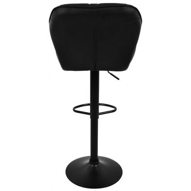 Барний стілець зі спинкою Bonro Bn-087 чорний (чорна основа) 7000614 фото