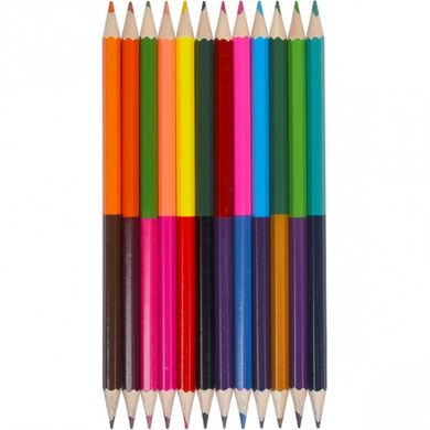 Дитячі двосторонні олівці для малювання "Two-color" CR765-12, 24 кольори 21302139 фото