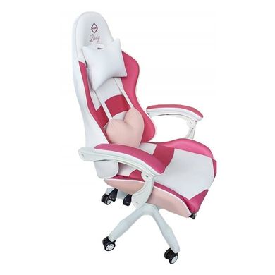 Кресло геймерское Bonro Lady 807 розово-белое 7000218 фото