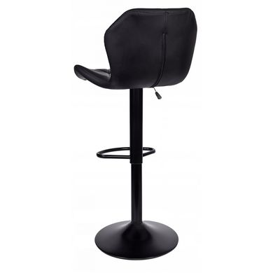 Барний стілець зі спинкою Bonro Bn-087 чорний (чорна основа) 7000614 фото