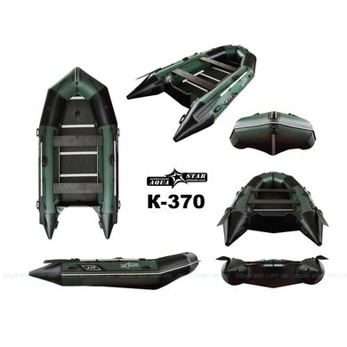 Килевая моторная лодка К-370 (зеленая) 1070019 фото