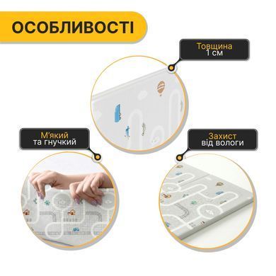 Дитячий ігровий килимок LEOBRO 150 x 200 x 1 см (LB-1027) 22500183 фото