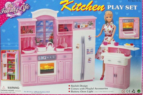 Кухня для ляльок типу Барбі Gloria 24016 зі світлом 21304109 фото
