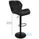 Барний стілець зі спинкою Bonro Bn-087 чорний (чорна основа) 7000614 фото 20
