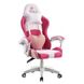 Кресло геймерское Bonro Lady 807 розово-белое 7000218 фото 2