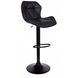 Барний стілець зі спинкою Bonro Bn-087 чорний (чорна основа) 7000614 фото 1