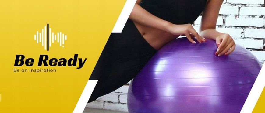 М'яч для йоги Be Ready 65 см (фіолетовий) 20200339 фото
