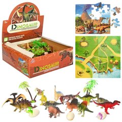 Игровой набор Динозавры 136MR, 3 яйца пазлы, игровое поле 21301990 фото