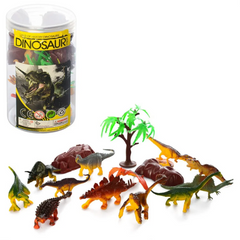 Игровой набор динозавров 633D 12 шт, в колбе 21301940 фото