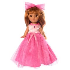 Детская кукла в платье M 3870 с музыкой на укр. языке (Розовый) 21303910 фото