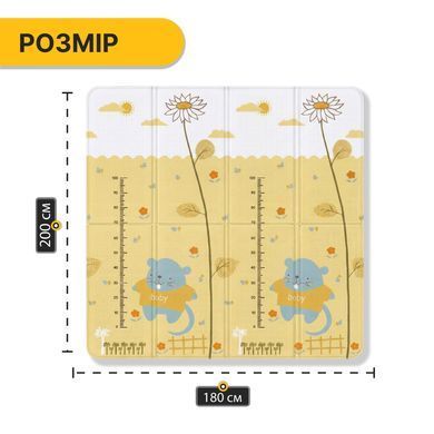 Дитячий ігровий килимок LEOBRO 180 &times; 200 &times; 1 см (LB-1033) 22500184 фото