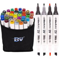 Набор скетч-маркеров 40 цветов BV800-40 в сумке 21302291 фото
