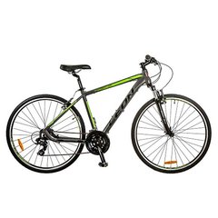 Велосипед 28 Leon HD-85 AM 14G Vbr рама-19 Al серо-зеленый (м) 2017 1890452 фото