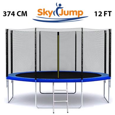 Батут Skyjump 12 фт., 374 см з защитной сеткой и лесенкой 22600035 фото