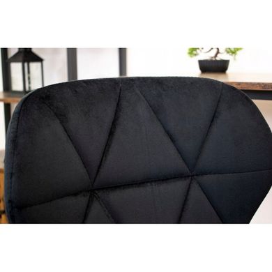 Крісло на колесах Bonro B-531 велюр чорне (чорна основа) 7000310 фото