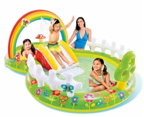 Intex 57154 дитячий надувний басейн із гіркою мій сад 20501199 фото