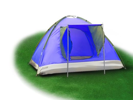 Палатка 3-х местная Mountain Outdoor Skyroc 213*197*133 см, Цвет: синий 580336 фото