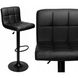 Барный стул со спинкой Bonro Bn-0106 черный с черным основанием 7000616 фото 12
