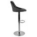 Барный стул со спинкой Bonro B-0741 велюр серый 7000092 фото 4