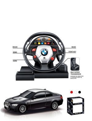 G282316-866-1803Bsw Машинка на радиоуправлении &laquo;BMW M3&raquo; с симуляцией руля 3 цвета масштаба 1:18 20501872 фото
