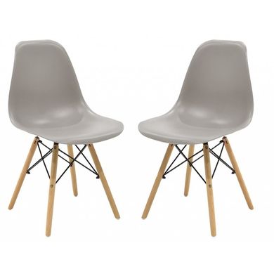 Кресло для кухни на ножках Bonro В-173 Full Kd коричневое (2 шт) 7000667 фото