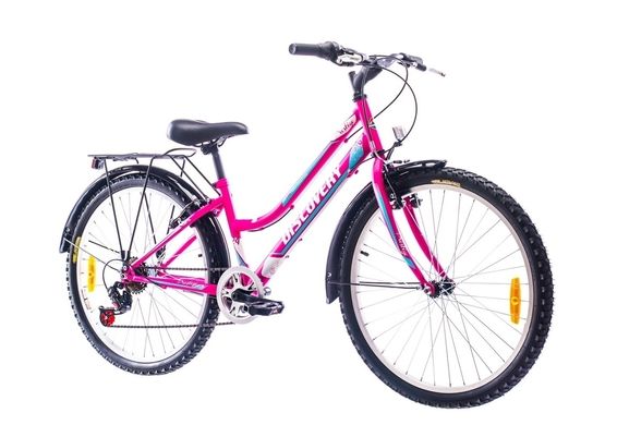 Велосипед 26 Discovery PRESTIGE WOMAN 14G Vbr рама-17 St серо-фиолетовый (м) с багажником зад St, с крылом St 2017 1890030 фото