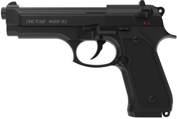 Пистолет стартовый Retay Mod.92, 9мм. к:black 1195.03.23 20500193 фото