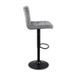 Барный стул Hoker Just Sit Monzo-Velvet-Темно-Серый с черной ножкой 20200173 фото 5