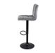 Барный стул Hoker Just Sit Monzo-Velvet-Темно-Серый с черной ножкой 20200173 фото 6