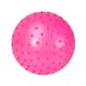 Мяч резиновый Bambi с шипами, 12 см (Розовый) 21300542 фото