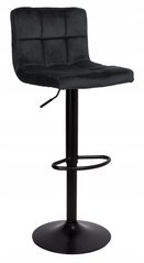 Барний стілець Hoker Just Sit Monzo-Velvet- чорний з чорною ніжкою 20200174 фото