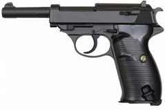G21 Страйкбольный пистолет Galaxy Вальтер P38 металл черный