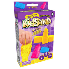 Кінетичний пісок KidSand KS-05-01U, 200 г в наборі (Фіолетові замки) 21302963 фото