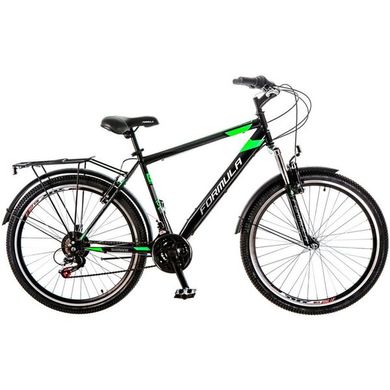 Велосипед 26 Formula MAGNUM AM 14G Vbr рама-19 St черно-зеленый с багажником зад St, с крылом St 2017 1890232 фото