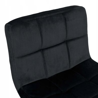 Барний стілець Hoker Just Sit Monzo-Velvet- чорний з чорною ніжкою 20200174 фото