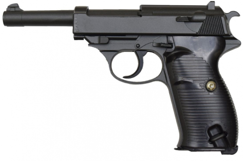 G21 Страйкбольный пистолет Galaxy Вальтер P38 металл черный 20500086 фото