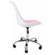 Кресло офисное, компьютерное Bonro B-881 белое с розовым сиденьем 7000312 фото 4