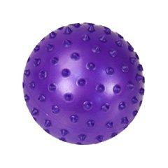 Мяч резиновый Bambi с шипами, 12 см (Фиолетовый) 21300544 фото