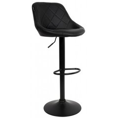 Барный стул со спинкой Bonro B-074 черный (черное основание)