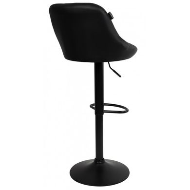 Барний стілець зі спинкою Bonro B-074 чорний (чорна основа) 7000095 фото