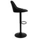 Барный стул со спинкой Bonro B-074 черный (черное основание) 7000095 фото 4