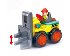 Детская игрушечная Стройтехника 3116B, 7 см подвижные детали (Автопогрузчик) 21304265 фото