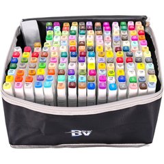 Набір скетч-маркерів Bavi BV800-168, 168 кольорів у сумці 21302295 фото