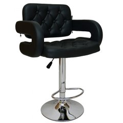 Барный стул со спинкой Bonro B-064 черный