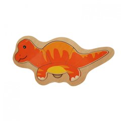 Деревянная игрушка Пазлы MD 2283 (Динозавр оранжевый) 21305942 фото