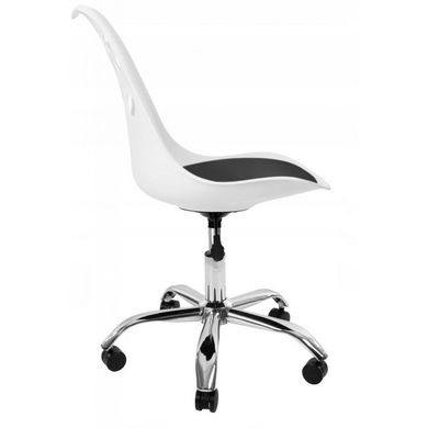 Крісло офісне, комп&apos;ютерне Bonro B-881 біле з чорним сидінням 7000314 фото