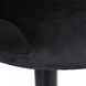 Барний стілець зі спинкою Bonro B-074 велюр чорне з чорною основою 7000420 фото 13
