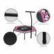 Фитнес-батут King Sport Pink 130 см с ручкой, усиленная стальная рама, 42 амортизатора (Jumping Fitness) 22900082 фото 3
