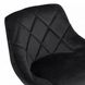 Барний стілець зі спинкою Bonro B-074 велюр чорне з чорною основою 7000420 фото 14